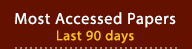 Most Accessed Paper Last 90 days