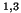 $^{1,3}$